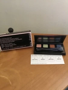 Mary Kay Mini Mineral Eye Color shadow Quad Silky Carmel Lemongrass Amber Denim - Picture 1 of 1