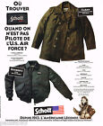 Publicite Advertising 065  1996  Schott   Caban Bomber's  Usa Air Force