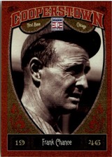 2013 Panini Cooperstown Orange Chicago Cubs Baseball Card #10 Frank Chance /325