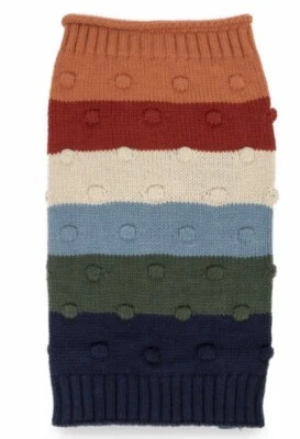 Suéter Simply Dog Multicolor Grueso Rayas Bobble Cachorro/Perro, Talla Pequeña Foto 1 de 3