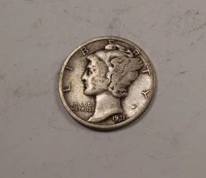 1931-S Mercury Dime * Fine F * 90% Silver * XD152 - Bild 1 von 2