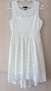 Sommerkleid Festtagskleid Konfirmation Hochzeit Party Fest Gr. S weiß Spitze H&M - Bild 1 von 6