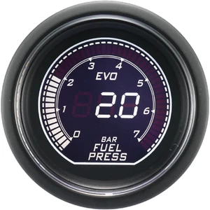 Medidor de presión de combustible digital EVO 52 mm 2-1/16" 0 ~ 7 BAR LCD blanco y verde - Imagen 1 de 9