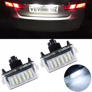 2 x 18 LED License Plate Light Lamp For Toyota Yaris Camry Vitz Prius corolla - Picture 1 of 9