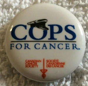 COPS For Cancer - Pinback Pin Button 1.25”  - Bild 1 von 2