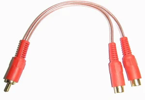 Autoleads Rca Phono Y Câble Amplificateur Répartiteur en 1 Mâle / 2 Femelle - Picture 1 of 2