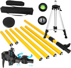 Laser Level Pole with Tripod, 13.8 Ft./4.2M Telescoping Pole&3.9 Foot/1.2M Retra