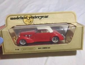 Vintage Matchbox Diecast Models of Yesteryear Y18 1937 Cord 812 New - Picture 1 of 4