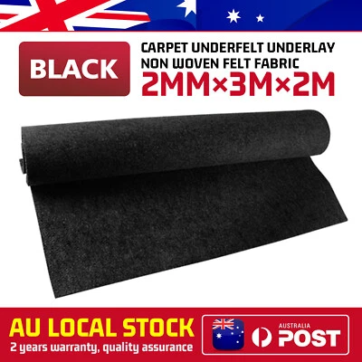 Automotive Carpet underlay Padding Black 3M×2M by the yard (free shipping) - image 1 of 4