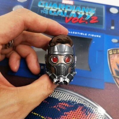HT Hot Toys Guardians Of The Galaxy MMS421 Figure Star-Lord LED Head Sculpt 1/6 - Image 1 of 2