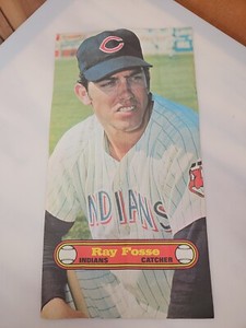 Vintage 1972 Topps Poster Ray Fosse Indians #4 Rare