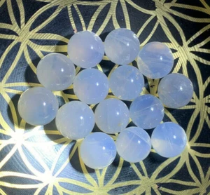 *RARE GORGEOUS (1) PIECE 11.5mm STARLIGHT BLUE ROSE QUARTZ CRYSTAL SPHERE BRQ* - Picture 1 of 2