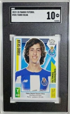 2019 Panini Futebol #381 Fabio Silva Rookie Card RC SGC 10 Gem Mint Portugal - Image 1 of 2