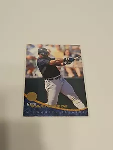 GREG VAUGHN BREWERS 1994 LEAF BY DONRUSS BASEBALL CARD #321 - Picture 1 of 2