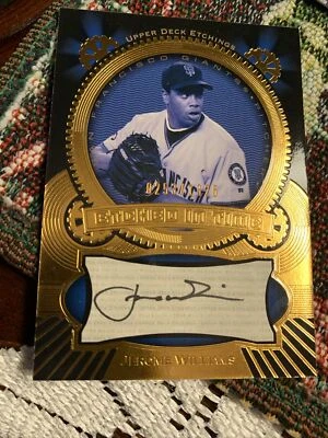 2004 Upper Deck Etchings Etched in Time Auto /1325 Джером Уильямс #ET-JW Auto - Изображение 1 из 4