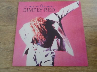Simply Red - A New Flame LP + lyric inner.  Superb NM/EX+ - Image 1 of 2