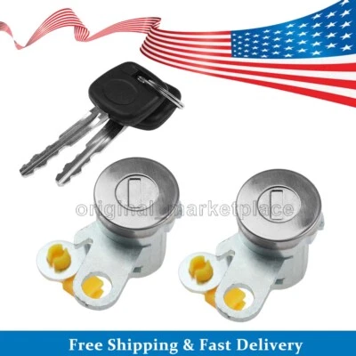 Juego de cilindros de cerradura de puerta delantera con llaves para Toyota Tacoma 1995-2004 69051-35070 Foto 1 de 4