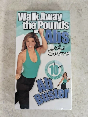 VHS Leslie Sansone Walk Away the Pounds For Abs - Ab Buster in10 Minute ! - Image 1 of 3
