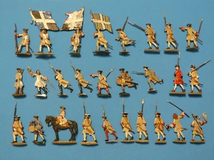 Plats d'étain - Zinnfiguren : France - Armées de Louis XIV - 27 soldats - Picture 1 of 2