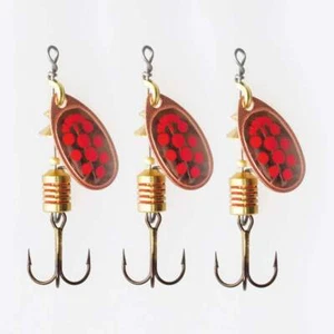 Mepps Aglia Decoree con puntos Spinner - paquete de 3 - cobre/rojo - diferentes tamaños - Imagen 1 de 3