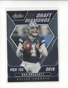 2022 Absolute Draft Diamonds #2 Dak Prescott Cowboys - Picture 1 of 1