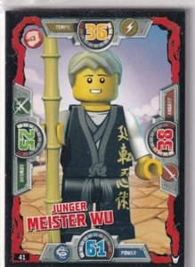 Lego Ninjago Series 3 TCG Collectible Cards No. 41 Young Master Wu - Picture 1 of 1