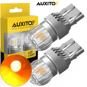 CANBUS Amber 7443 7440 LED Front Turn Blinker Signal Light Bulbs No Hyper Flash - Picture 1 of 11
