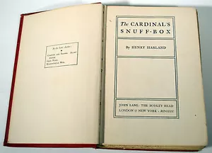 1900 Antique Old Book Cardinal's Snuff Box Henry Harland Novel - Picture 1 of 8
