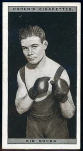 1928 Ogden's Pugilists in Action Tobacco Kid Socks #41 - Picture 1 of 2