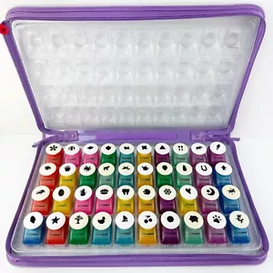 Juego de 40 punzones de papel de borde de corte herramientas para álbumes de recortes artesanías - Imagen 1 de 9
