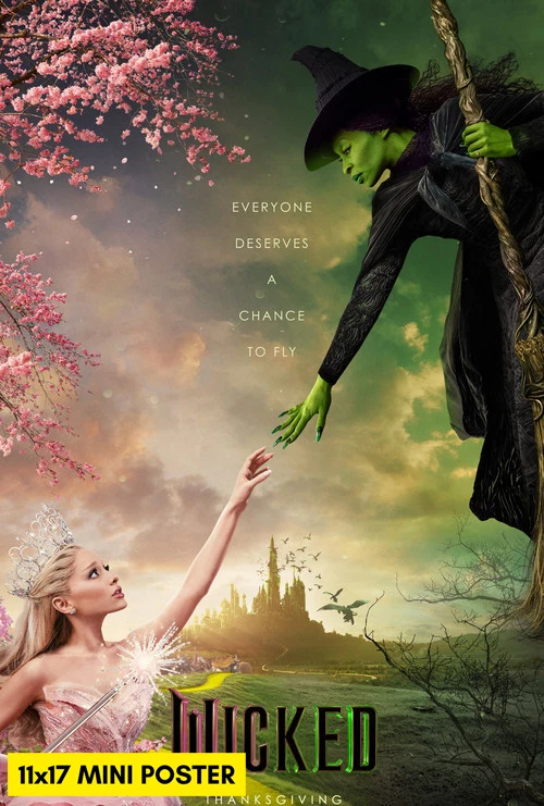 Wicked (2024) Movie Poster 11x17 Musical Wizard of Oz Ariana Grande