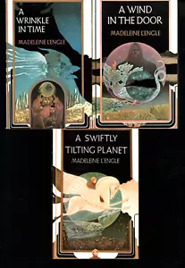 TIME TRILOGY Madeleine L'Engle - Wrinkle In Time, Wind In Door, Swiftly Tilting - Foto 1 di 2