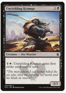 Unyielding Krumar (94) Khans of Tarkir (KTK) (x4) PLAYSET Magic the Gathering NM