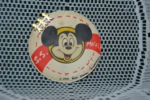 Vintage S.S. Mickey Mouse 1970 Walt Disney Productions plastic Toy Badge - Picture 1 of 5