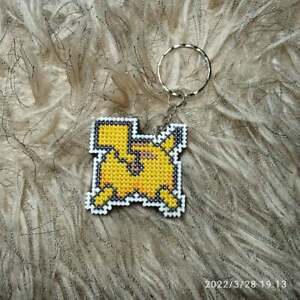 Pokemon Hand stitched cross stitch Keychain