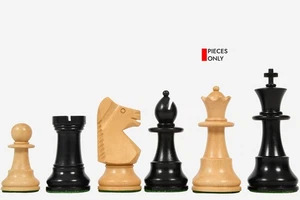 Reproduced Argentina Olympic Campo Chess Pieces Ebony & Boxwood 3.75" King - Picture 1 of 8