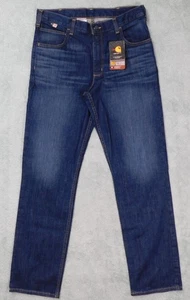 Pantalones de mezclilla Carhartt Jeans FR resistentes al fuego CAT 2 2112 ropa de trabajo para hombre 34x34 nuevos con etiquetas - Imagen 1 de 13