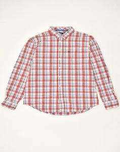 CREW CLOTHING Mens Tailored Fit Shirt 2XL Red Check Cotton VS03 - Picture 1 of 3