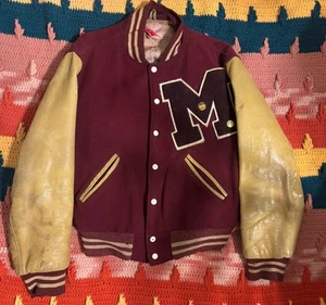Vtg Varsity Jacket Size M Rare Unique Classic Retro - Picture 1 of 5