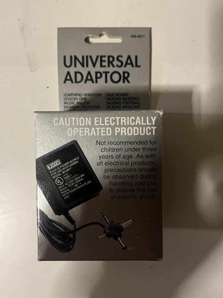 Adaptador de CA VTECH Universal 9V 300mA Fuente de Alimentación 80-0877 Juguete Transformador Nuevo Foto 1 de 1