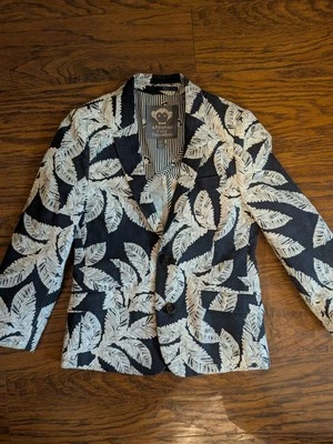 Chaqueta Appaman Tropical Mezcla de Lino Clásico Blazer Abrigo Deportivo Clásico 6 Jóvenes Foto 1 de 4