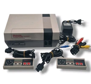 ⚡NES Nintendo NES Konsole 2x Original Controller Zubehörpaket guter Zustand⚡ - Bild 1 von 23