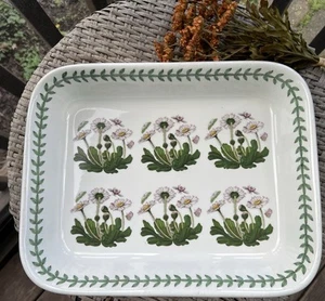 PORTMEIRION THE BOTANIC GARDEN Baking/ Lasagna Rectangular Dish! Made In England - Picture 1 of 11
