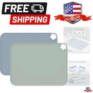 Silikon Tischset für Kinder Fleckenfest Rutschfest Kleinkind, Wiederverwendbar Tragbar, Hitze... - Bild 1 von 9