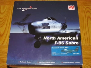 Hobby Master 1/72 Canadair Sabre Mk.6 RCAF 434 Sqn Azul Nariz Diecast Nuevo - Imagen 1 de 9