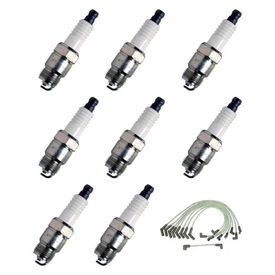 For Ford E-250 Econoline Club Wagon 85-88 Denso Spark Plug Wire & Spark Plug Kit Foto 1 de 2