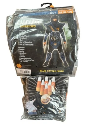 Disfraz Ninja Halloween Azul Batalla Ninja Juego de Simulación Niños Mediano 8-10 Nuevo Foto 1 de 4