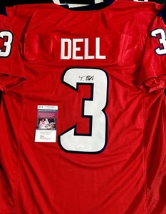 Tank Dell Signed Jersey Houston Texans WR JSA Certified - Picture 1 of 1