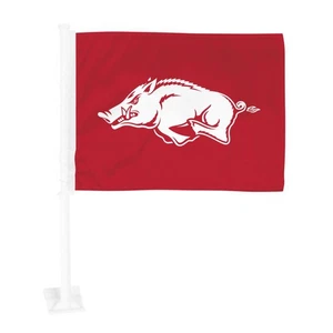 Arkansas Razorbacks Large 11" x 14" Auto Car, Truck or SUV Flag - Imagen 1 de 1