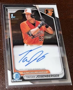 2024 Bowman Tavian Josenberger Chrome Auto 1st Baltimore Orioles - Picture 1 of 3